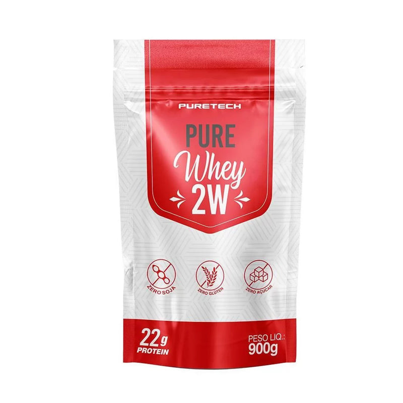 Whey Protein 2W 900g Refil - Puretech + Coqueteleira