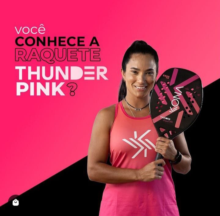 RAQUETE BEACH TENNIS KONA THUNDER PINK