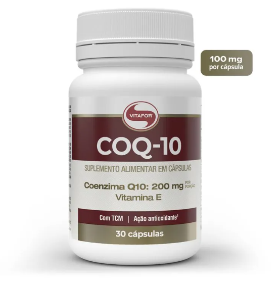 Coenzima Q10 - 30 cap (200mg p/ porção) - Vitafor