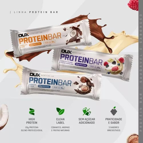 Protein Bar 12 Unidades - Dux Nutrition Lab (chocolate Com Coco)