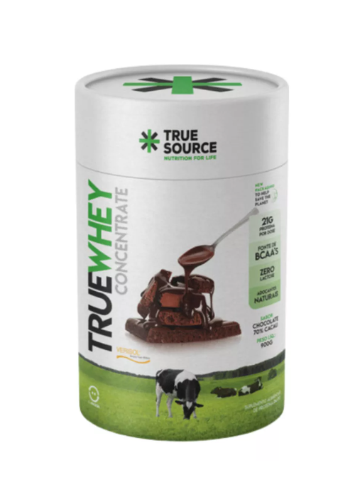 True Whey Concentrate Do Soro Do Leite 900g Zero Lactose, Rica em colágeno VERISOL Hidrolisado- True Source