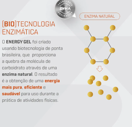 Energy Gel Com Cafeína 30g Display 10 Sachês Dux Nutrition