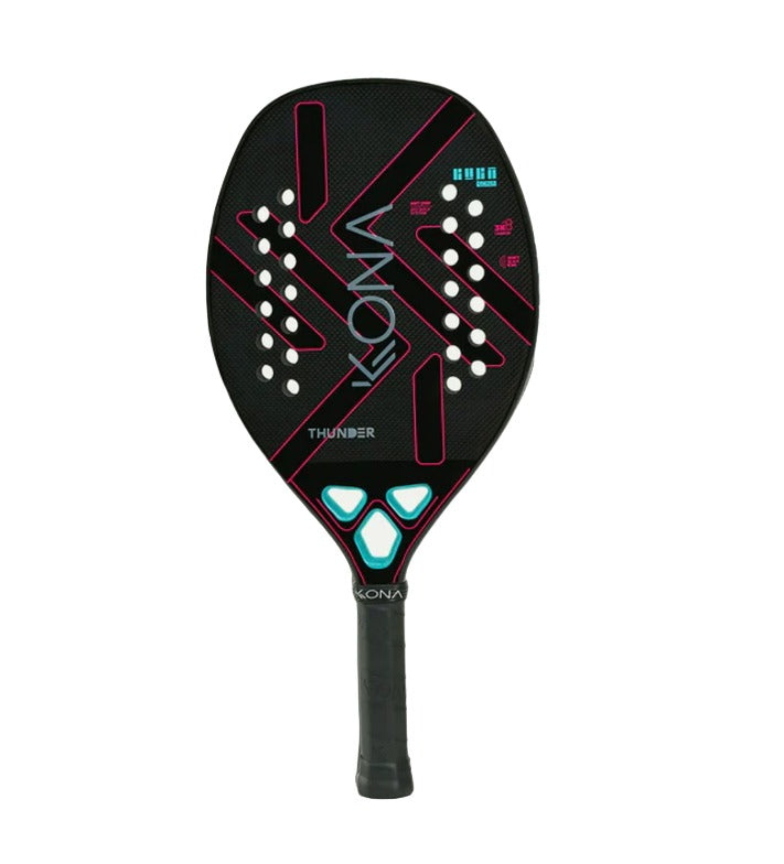 RAQUETE BEACH TENNIS KONA THUNDER BLACK + KIT