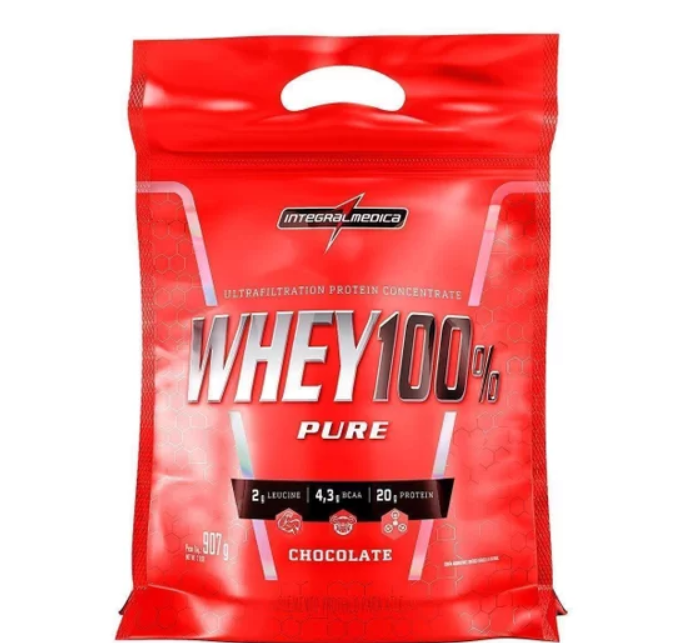 Whey Protein 100% Refil 900g - IntegralMédica