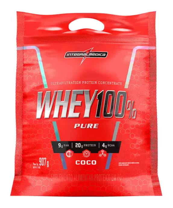 Whey Protein 100% Refil 900g - IntegralMédica