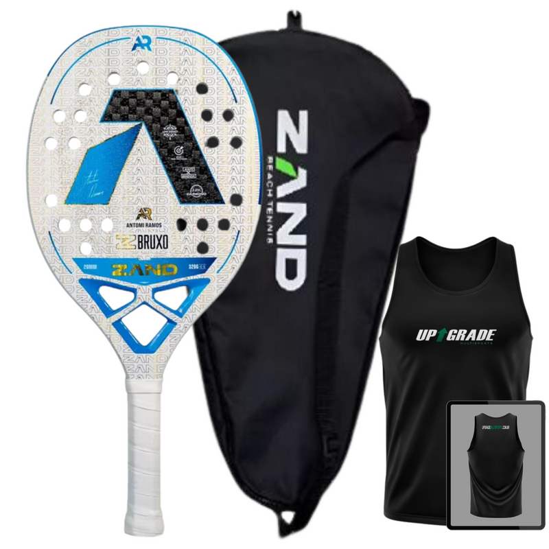 RAQUETE BEACH TENNIS ASSINADA ANTOMI RAMOS - Z BRUXO 2025 +CAMISA EXCLUSIVA UPGRADE MULTISPORTS