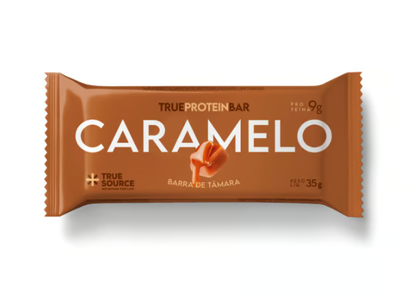 True Protein Bar Caramelo Display c/ 12 UnidadesTrue Source - Barra de Proteina