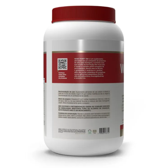 Whey fort 3W - 900g Chocolate - Vitafor