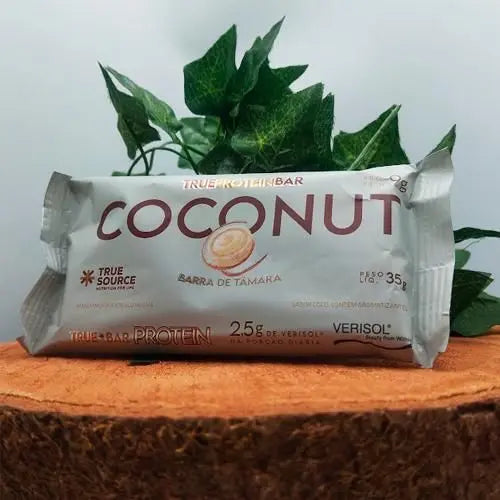 True Protein Bar Coconut Display c/ 12 Unidades True Source -Barra de Proteina