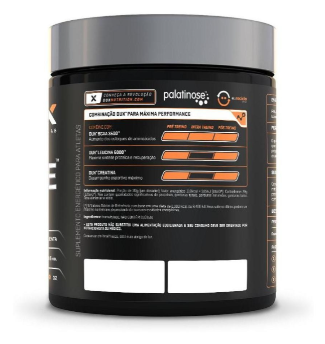 Palatinose - Pote 400g Dux Nutrition Sabor Sem Sabor