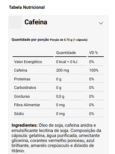 Cafeína Dux Nutrition - 90 Cápsulas