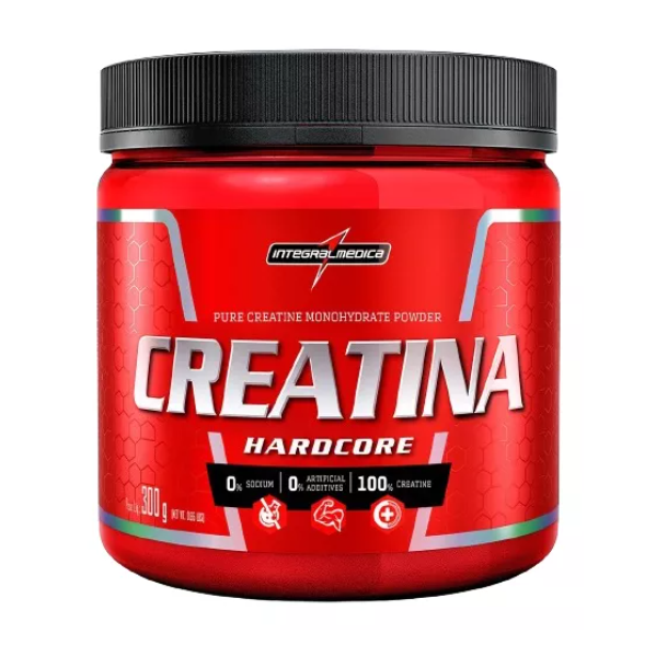 Creatina Mono-hidratada Integralmédica - Hardcore em Pó 300g sem Sabor