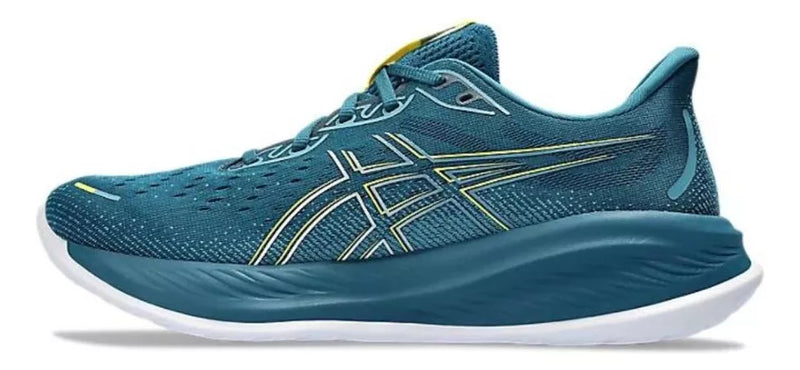 Tênis Asics GEL - CUMULUS 26  MASCULINO - EVENING TEAL / BRIGHT YELLOW