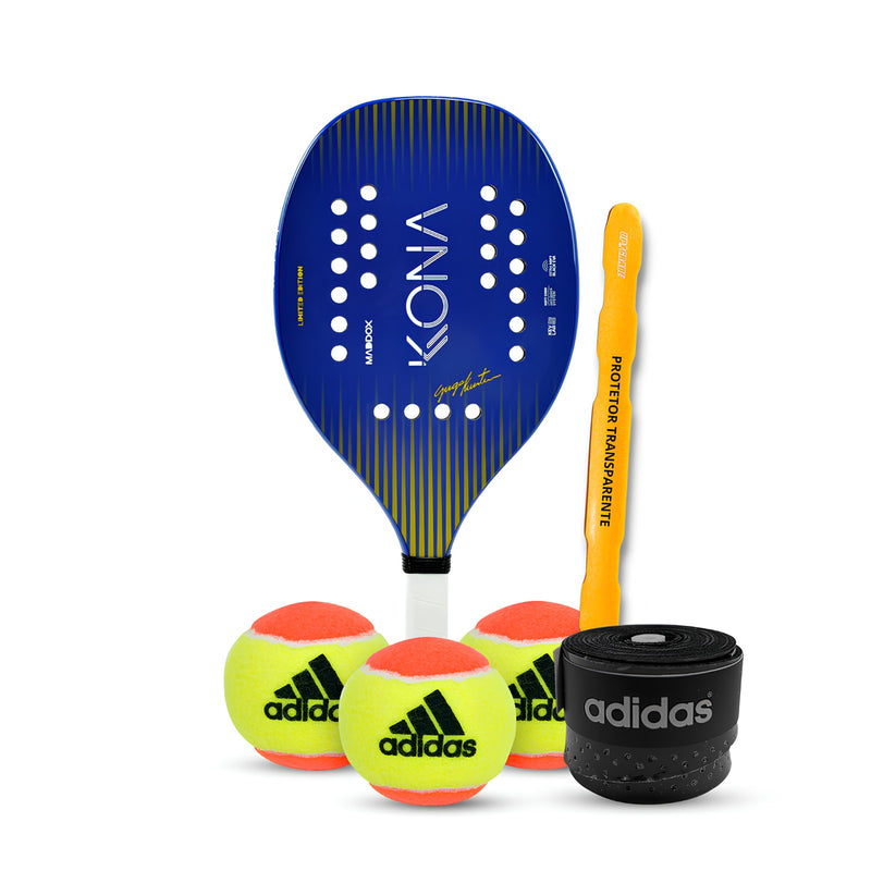 RAQUETE BEACH TENNIS KONA MADDOX GUGA + KIT