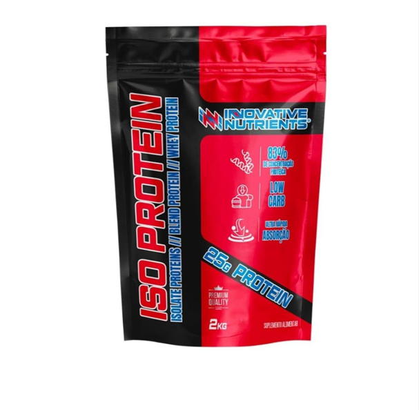 WHEY PROTEIN ISOLADO ISO PROTEIN 2KG - INNOVATIVE SUPLEMENTOS ISO Protein Innovative Nutrients RF 2KG Sabores