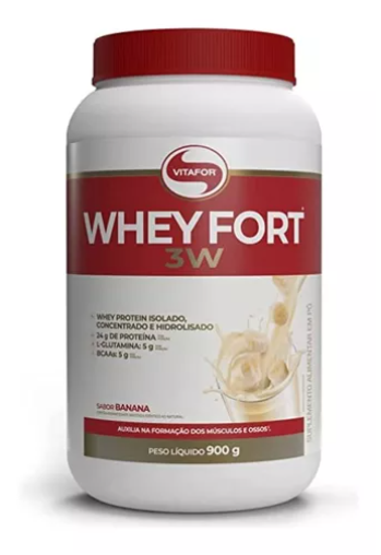 Whey fort 3W - 900g Chocolate - Vitafor