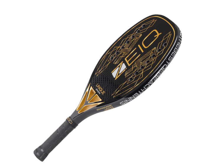 Raquete de Beach Tennis Unique Zeiq Black - 2025 – Carbono 18k + Camiseta Exclusiva Zeiq