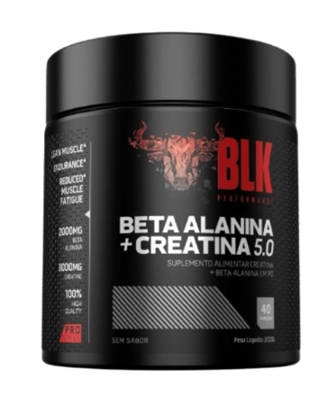 Beta alanina + Creatina 5.0 - 200g - Blk - Blk Performace