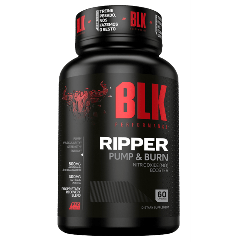 Pre Treino Ripper Pump & Burn 60 Cápsulas - Blk Performance